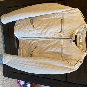 Cream leather jacket !!!